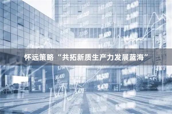 怀远策略 “共拓新质生产力发展蓝海”