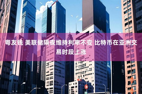 粤友钱 美联储隔夜维持利率不变 比特币在亚洲交易时段上涨